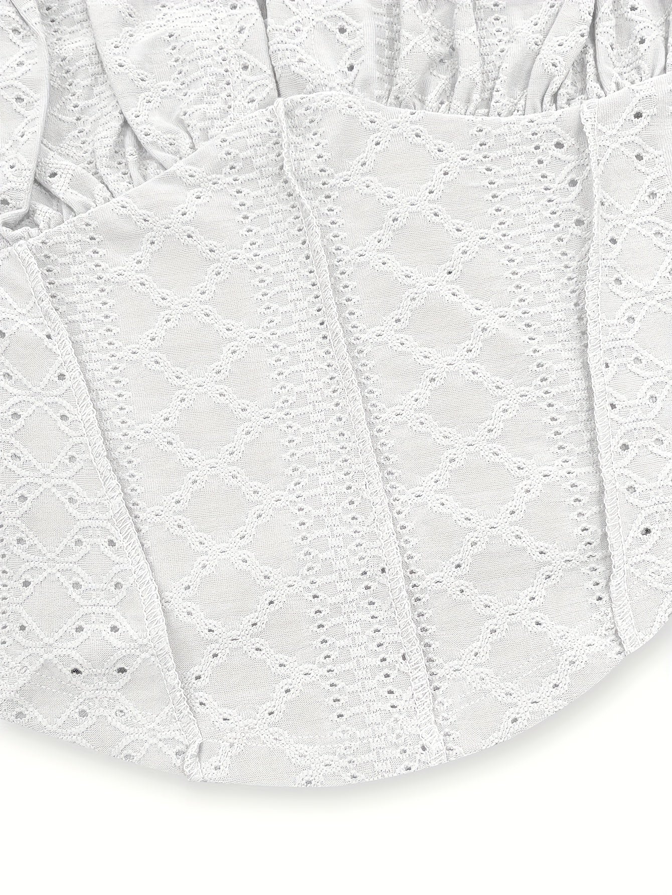 Damen Bustier Top im Boho-Stil mit Zierschnürung – Feminines Sommer-Corsagentop