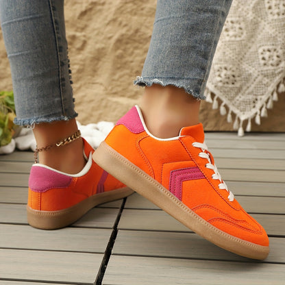 Damen Retro Sneaker im Casual Look – Bequeme Freizeitschuhe für Alltag und Streetstyle