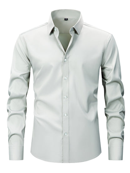 Herren Business Freizeithemd – Elegantes Langarmhemd für Alltag und Büro