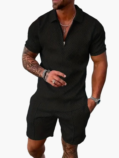 Herren Poloshirt & Shorts Set – Modernes Freizeit-Outfit für Sommer & Urlaub