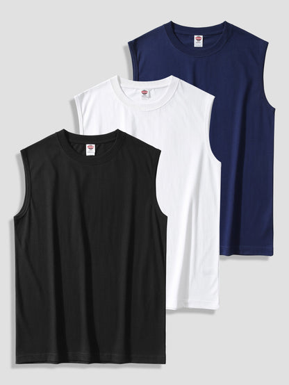 Herren Muscle Fit Tanktops 3er Pack – Sportliche ärmellose Shirts für Training & Alltag