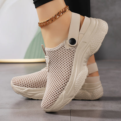 Damen Slip-On Sportliche Clogs – Bequeme Freizeitschuhe mit Fersenriemen