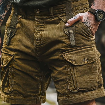 Herren Cargo Shorts Freizeit Outdoor mit Taschen – Robuster Utility-Look