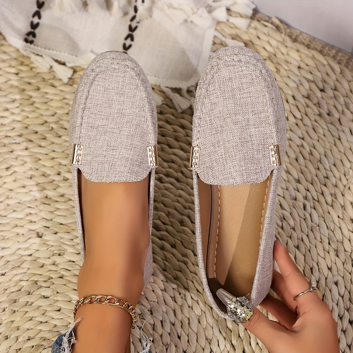 Damen Mokassins im Casual-Stil – Bequeme Freizeitslipper für Alltag und Büro
