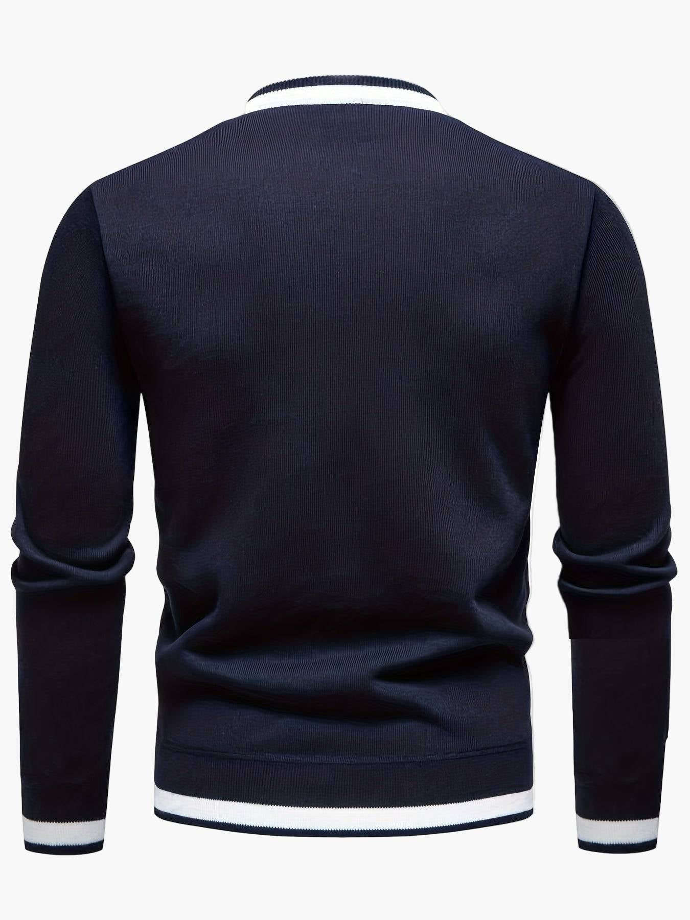 Herren Pullover Rundhals Strickpullover Casual Stil für Herbst und Winter