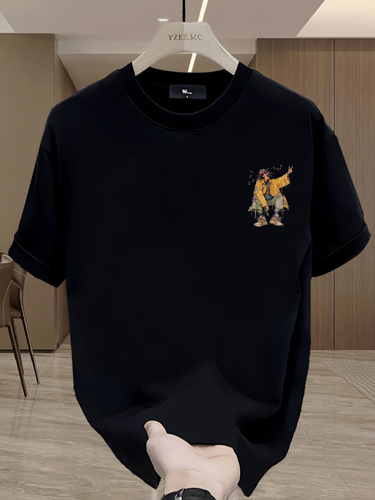 Herren T-Shirt mit künstlerischem Streetwear-Design und Grafikdruck – Urban Style
