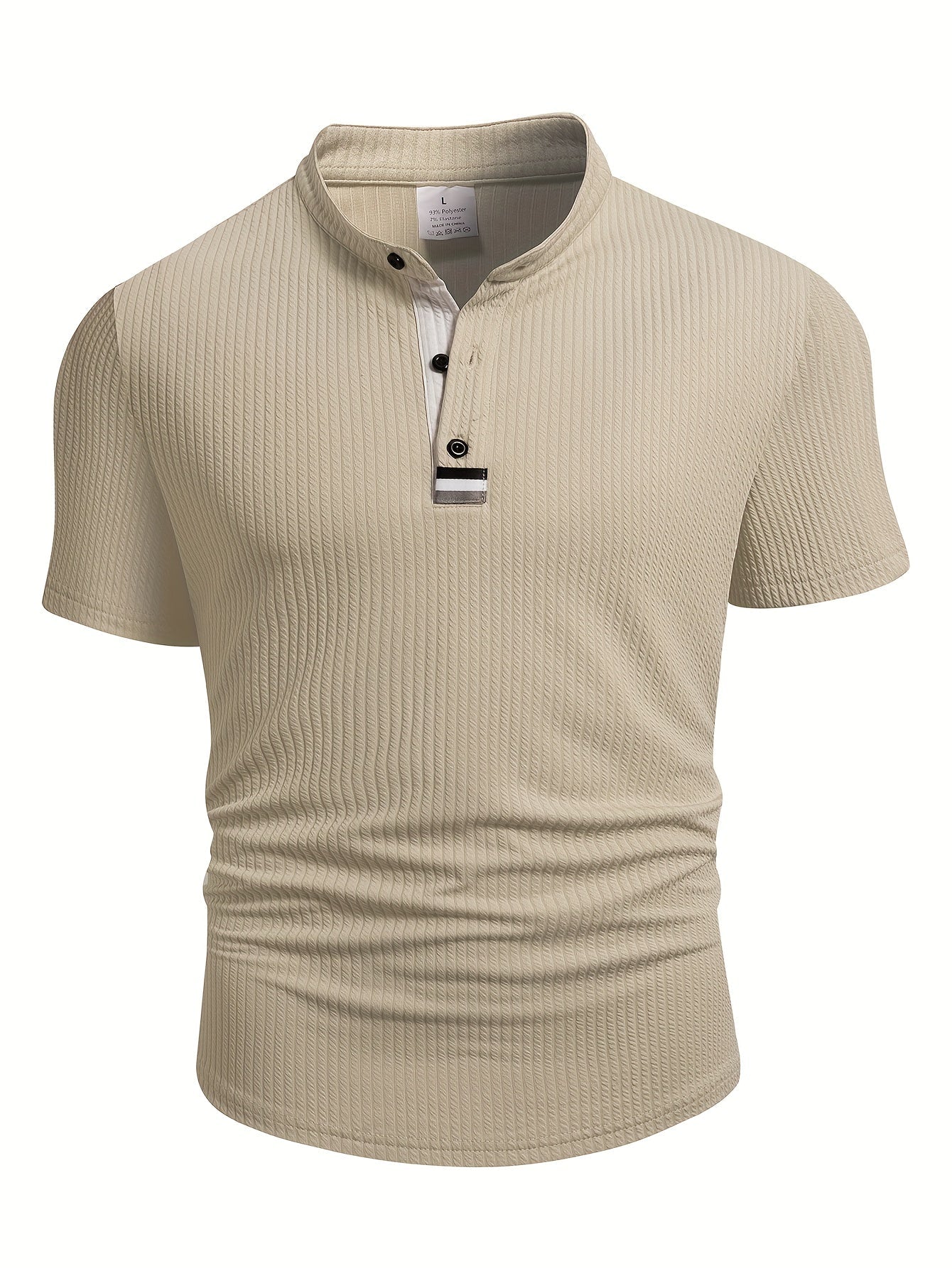 Herren Poloshirt mit Stehkragen und Knopfleiste – Modernes Freizeit- und Business-Oberteil