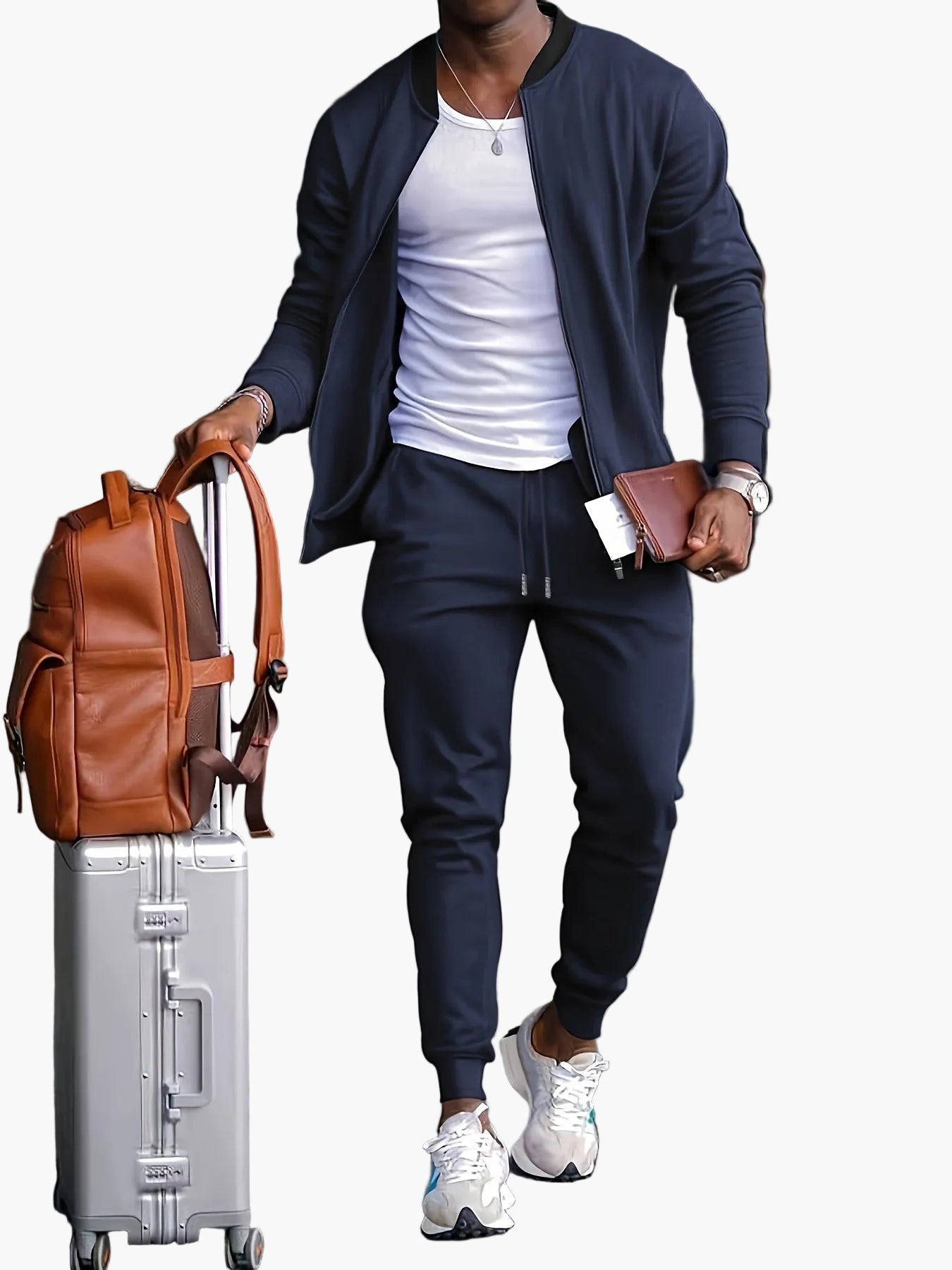 Herren Sportlicher Trainingsanzug Set – Modernes Freizeit-Outfit für Sport, Reisen & Alltag