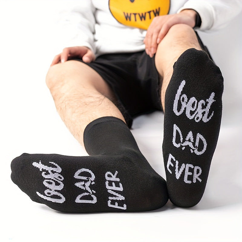 Herren Vatertag Socken – Lustige "Best Dad Ever" Statement-Socken Geschenkidee