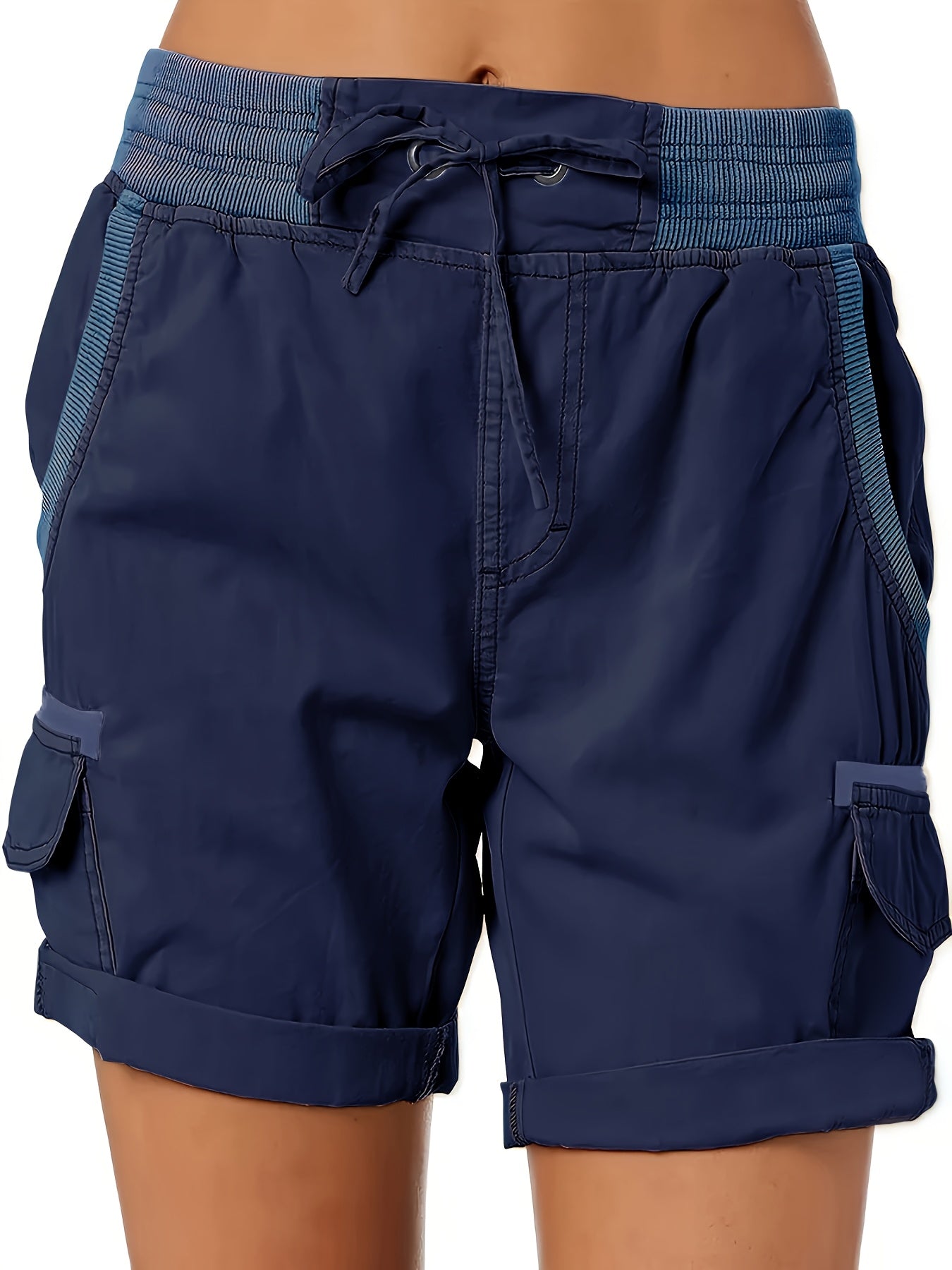 Damen Cargo Shorts mit Kordelzug – Bequeme Freizeithose im sportlichen Stil