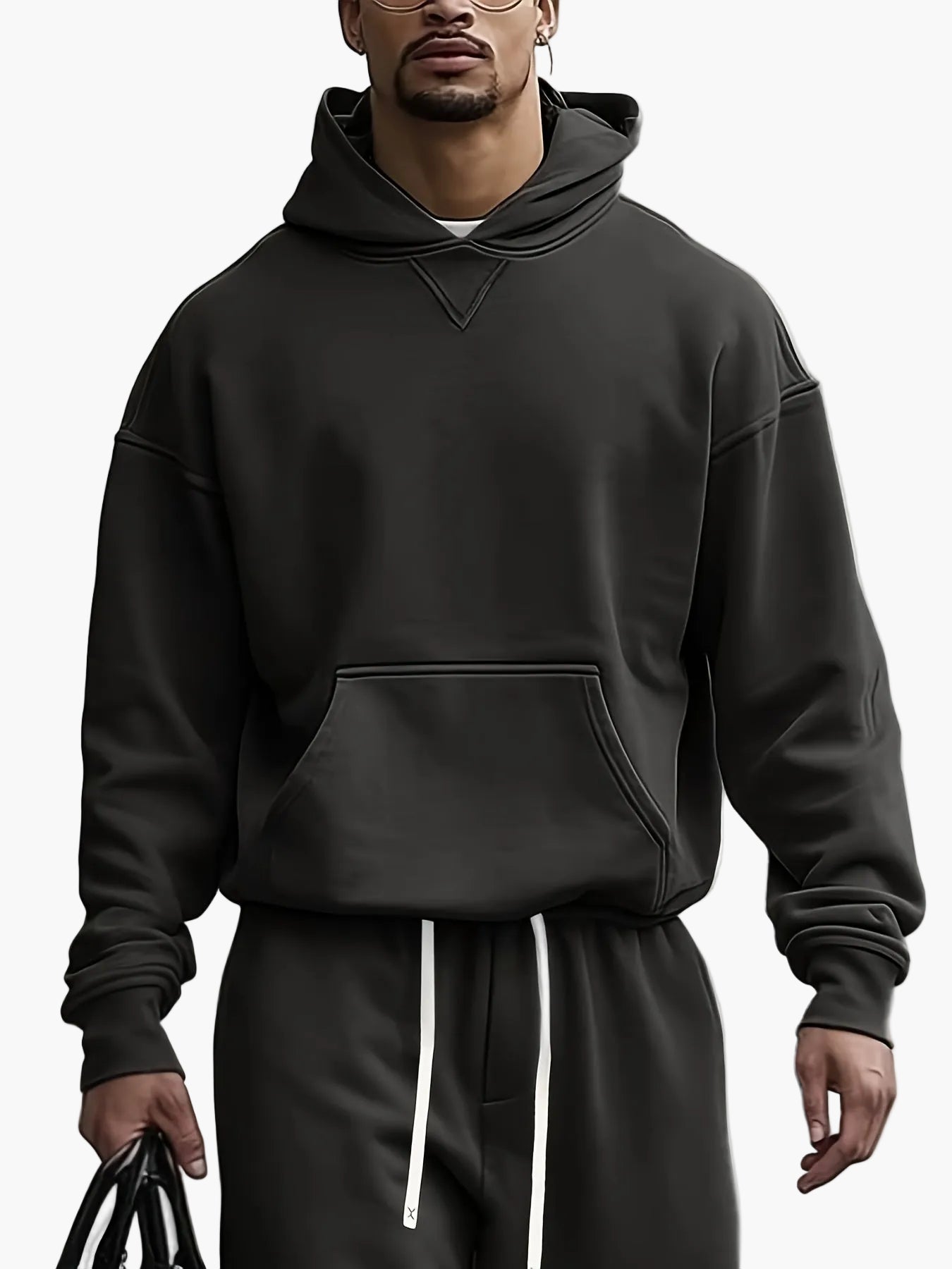 Herren Freizeit Hoodie Set – Bequemer Jogginganzug für Alltag und Reisen
