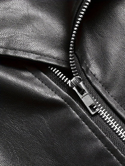 Herren Bikerjacke im Vintage-Stil – Modische Motorradjacke für Alltag und Freizeit