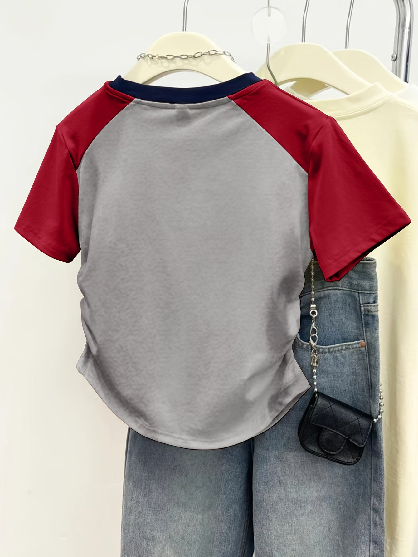 Damen T-Shirt mit Elefanten-Print, Y2K Stil, Freizeitmode