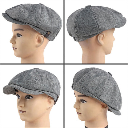 Unisex Schiebermütze mit Textur und Knopfdekor