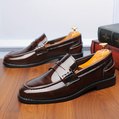 Herren Penny Loafer – Klassischer eleganter Business- und Anzugschuh