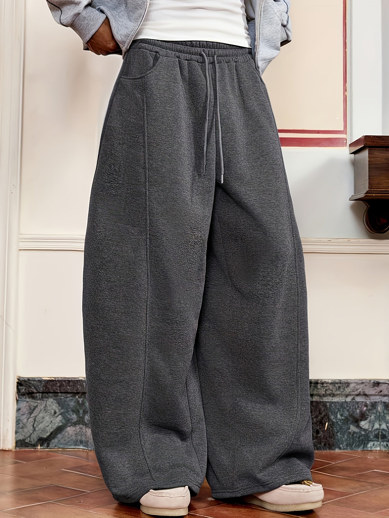 Herren Weite Jogginghose Relaxed Fit Streetstyle