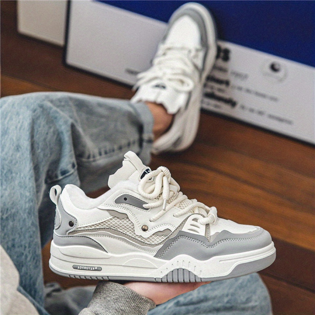 Chunky Sneaker mit Plüschfutter und Schnürung, Herren & Unisex