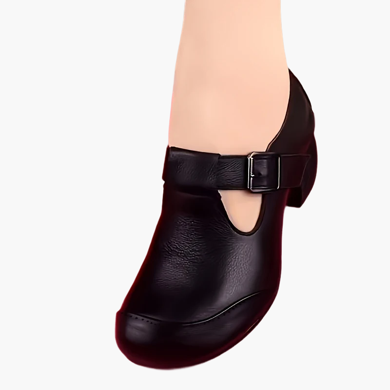 Damen Komfort Mary Jane Pumps mit Blockabsatz und Schnalle – Elegant für Alltag und Büro