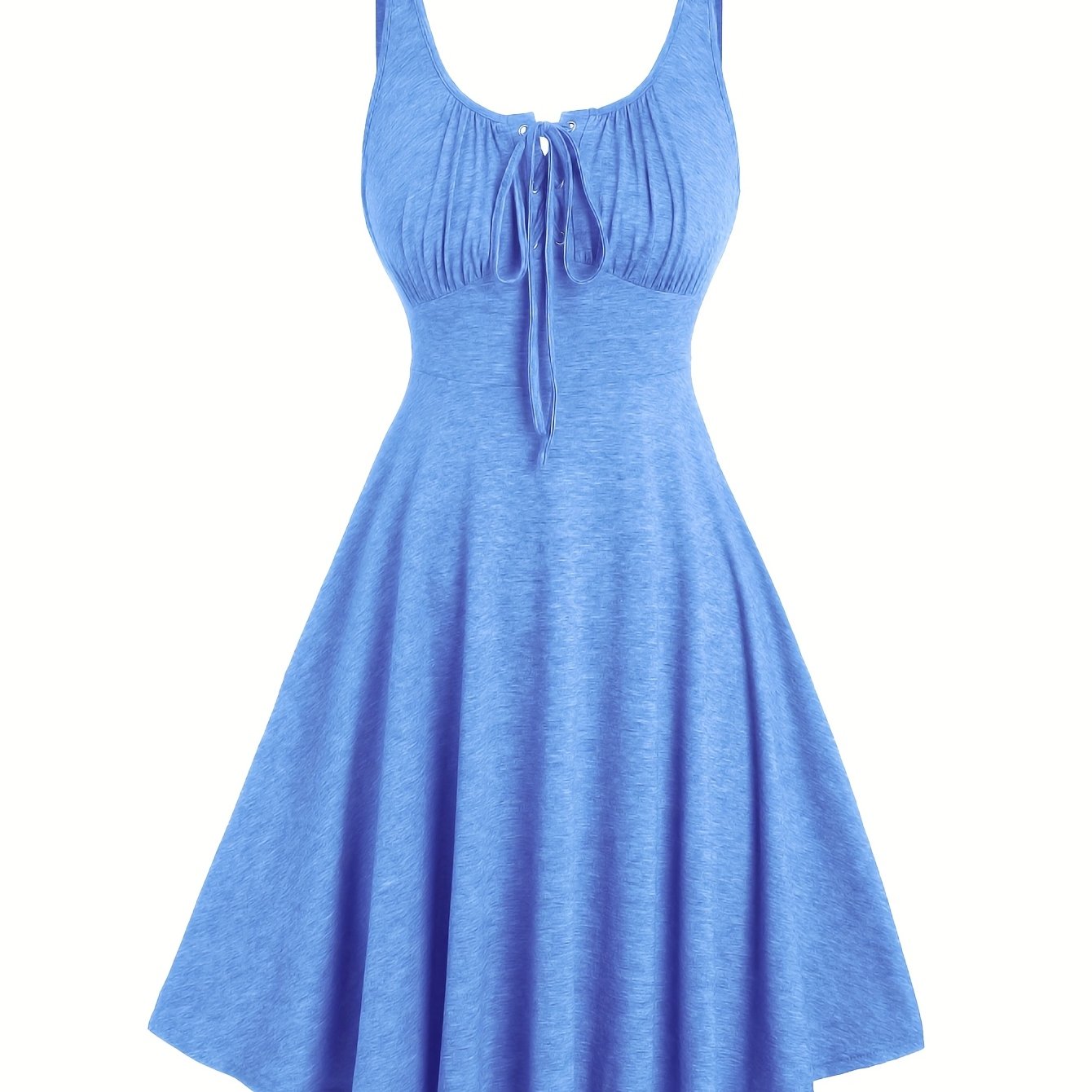 Damen Skaterkleid mit Schnürung – Freizeitkleid für Alltag und Urlaub