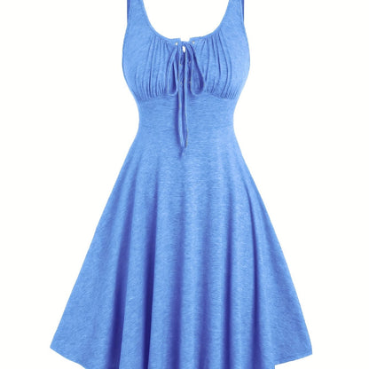 Damen Skaterkleid mit Schnürung – Freizeitkleid für Alltag und Urlaub