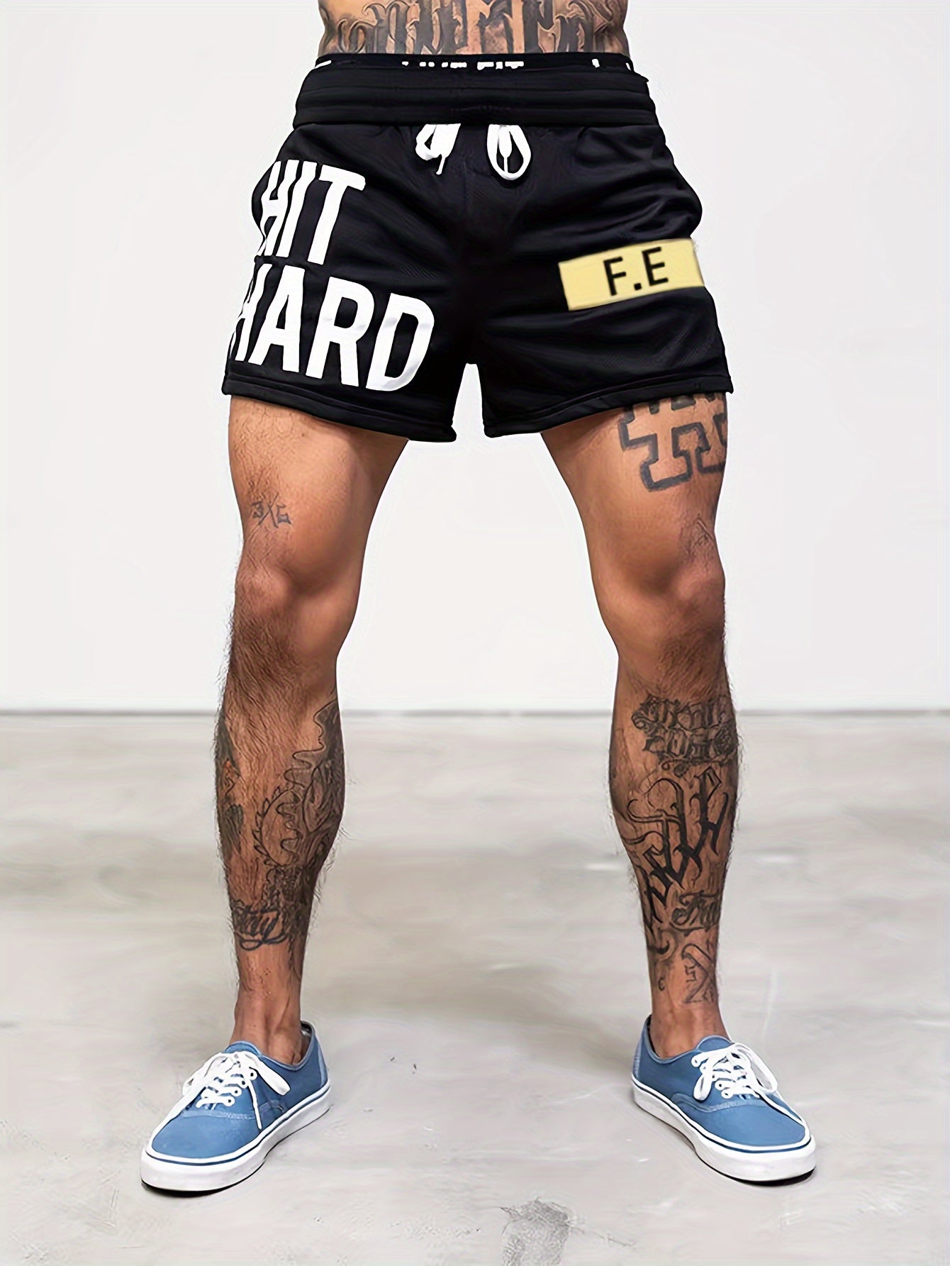 Herren Sportshorts Basketball-Style HIT HARD F.E. – Trainings- und Freizeitshorts