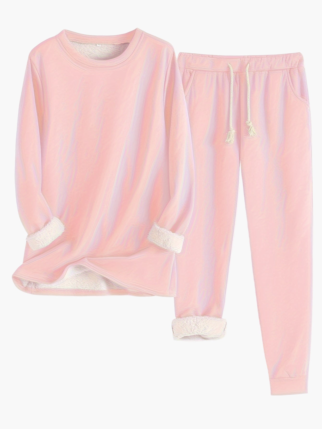 Damen Kuschelige Lounge-Set Zweiteilig – Bequemer Hausanzug für Alltag & Freizeit