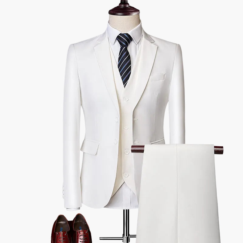 Herren Business Anzug 3-teilig Slim Fit – Elegantes Set für Hochzeit & Büro