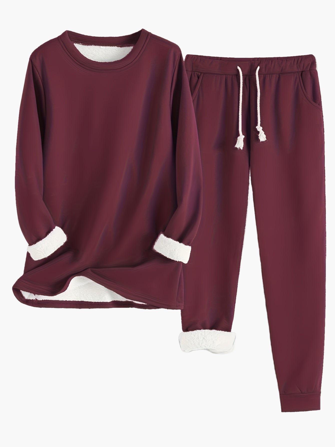 Damen Kuschelige Lounge-Set Zweiteilig – Bequemer Hausanzug für Alltag & Freizeit
