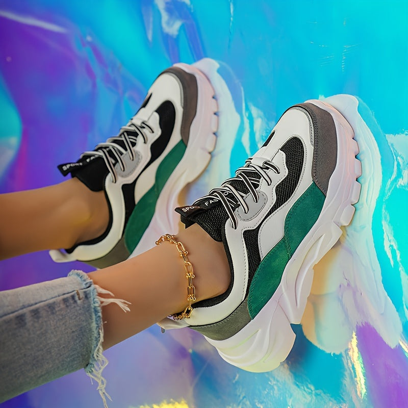 Damen Chunky Sneaker im Trendy Sport-Style für Freizeit & Alltag