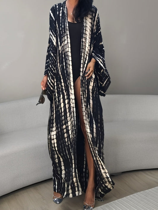 Damen Kimono Maxikleid im Boho-Stil – Elegantes Überwurfkleid für Strand & Urlaub