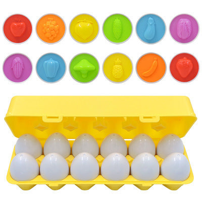 Kinder Lernspielzeug Eier-Set – Pädagogisches Steckspiel zur Formen- und Zahlenzuordnung, ab 3 Jahren