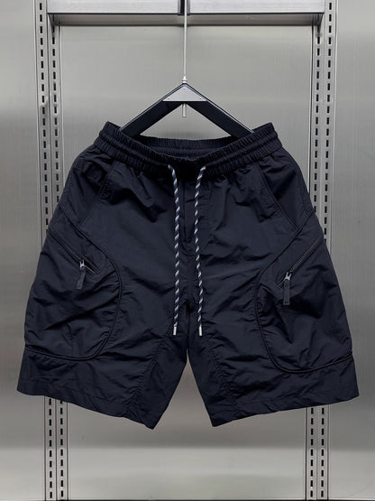 Herren Utility Cargo Shorts mit Reißverschlusstaschen – Urban Athleisure Style