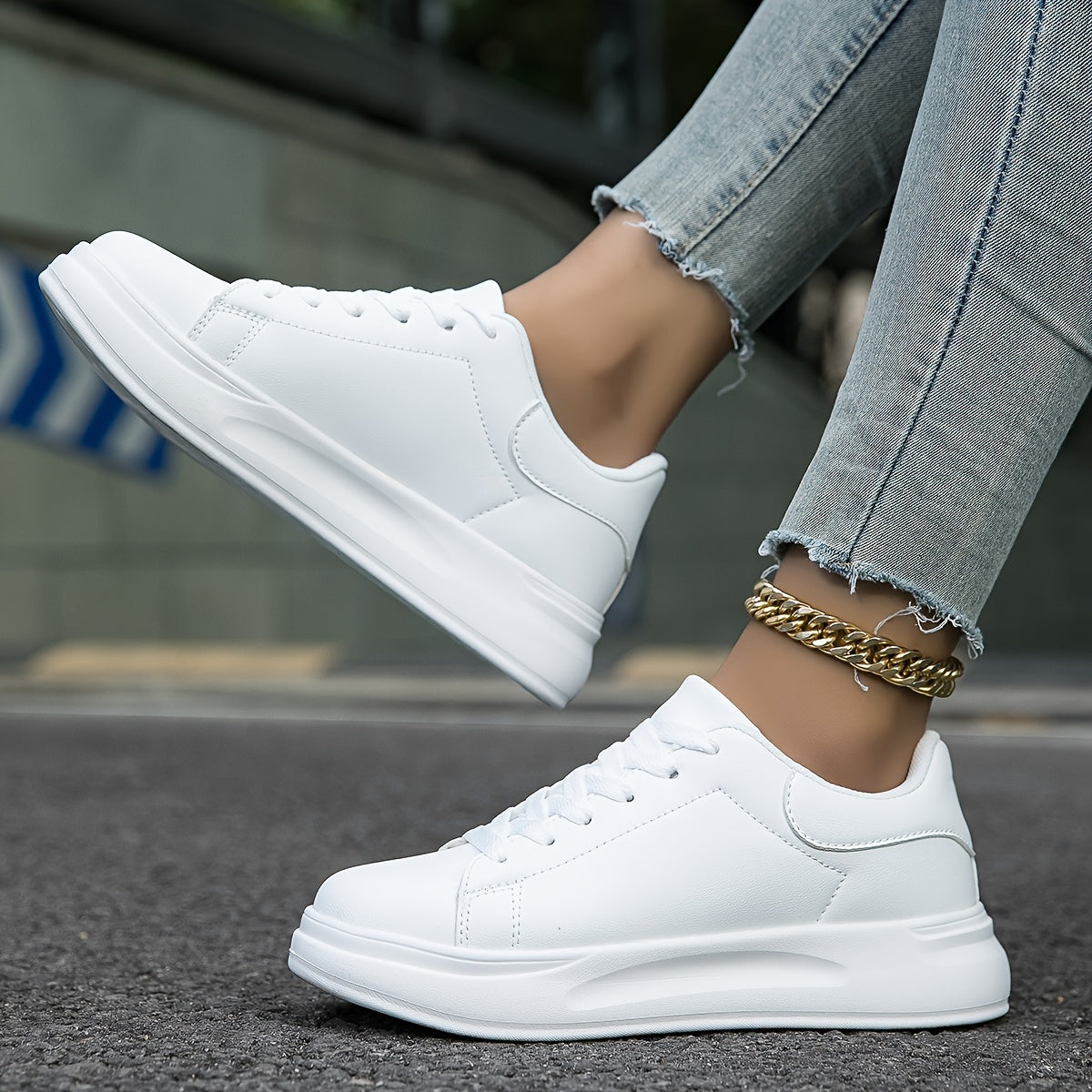 Damen Sneaker im modernen Freizeit-Design – Bequeme Alltagsschuhe für Stadt & Freizeit