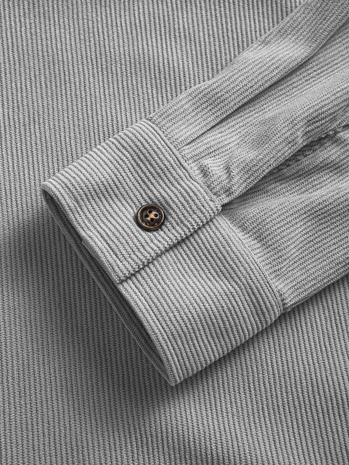 Herren Cordhemd Overshirt mit zwei Brusttaschen Langarm Freizeithemd