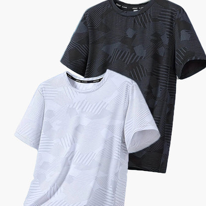Herren Freizeit T-Shirt Set – Atmungsaktive Kurzarmshirts für Alltag und Sport