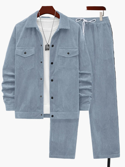 Herren Cord Freizeitanzug Set – Lässiger Style für Herbst und Winter