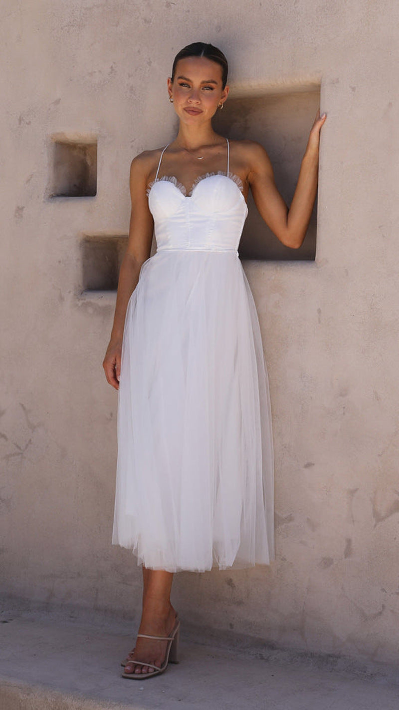 Charlotte – Lässiges Damenkleid mit Spaghettiträgern