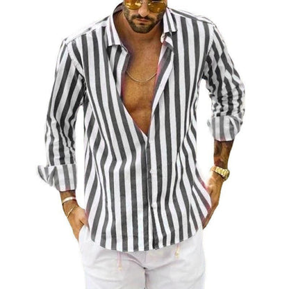 Herren Freizeithemd mit Streifen – Lässiger Look für Urlaub & Alltag
