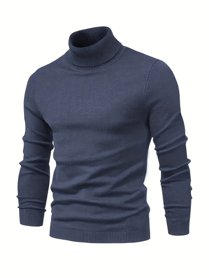 Herren Rollkragenpullover Slim Fit Modern Stil – Perfekt für Business und Freizeit