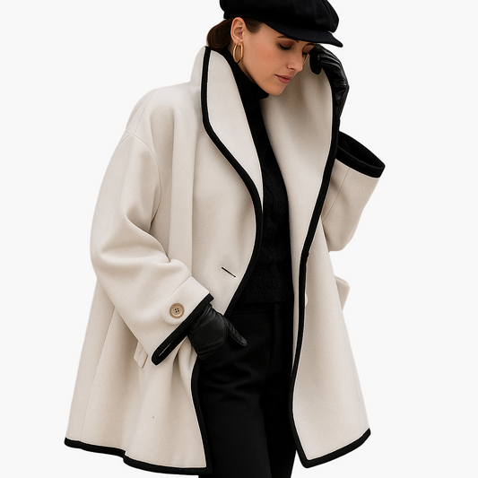 Damen Eleganter Oversize Trenchcoat – Modischer Wintermantel für Alltag und besondere Anlässe