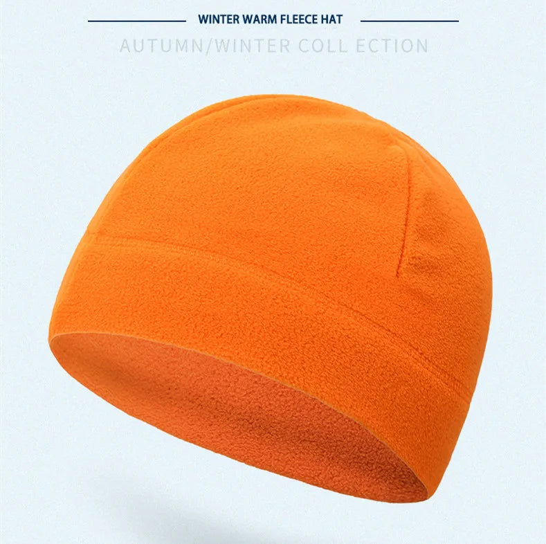 Unisex Fleece Mütze Thermische Beanie Kappe in verschiedenen Farben