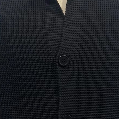 Herren Strickjacke mit Knopfleiste – Eleganter Freizeit-Look für Alltag & Büro