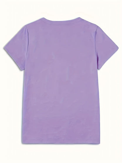 Damen T-Shirt mit Blumenprint – Stilvolles Freizeitshirt mit Mohnblumen-Motiv, Casual Fashion