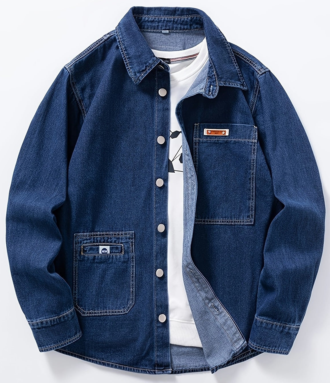 Herren Denim Overshirt – Lässiger Style für Alltag & Freizeit
