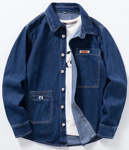Herren Denim Overshirt – Lässiger Style für Alltag & Freizeit