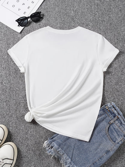 Damen T-Shirt mit Sonnenblume und Schmetterlingen – Casual Sommer Oberteil, Modisches Print-Shirt