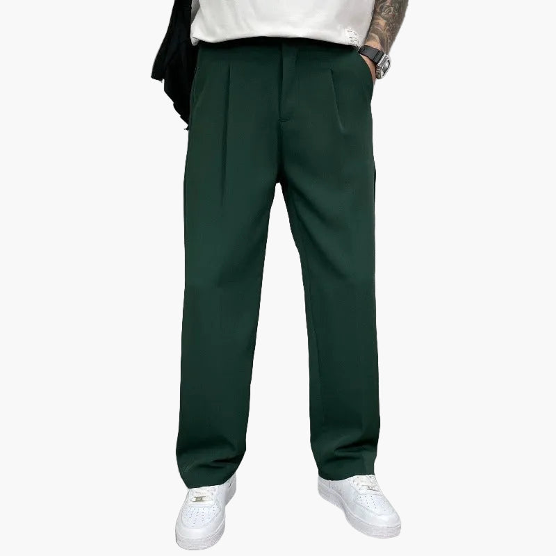 Herren Wide-Leg Anzughose – Moderner Schnitt für Alltag und Streetwear