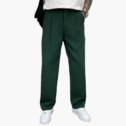 Herren Wide-Leg Anzughose – Moderner Schnitt für Alltag und Streetwear