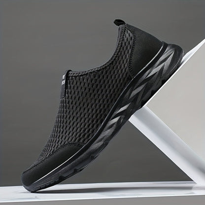 Herren Slip-On Sportschuhe Atmungsaktiv für Freizeit und Training