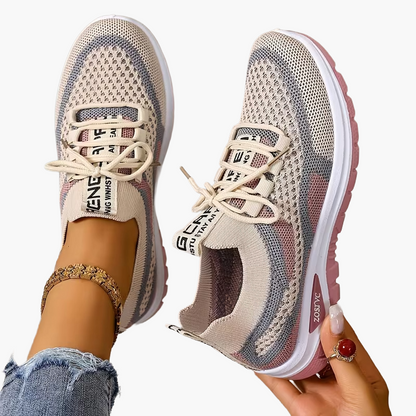 Damen Sneaker Freizeit Atmungsaktiv Leicht Laufschuhe Sportlich